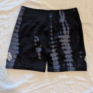 Black Tie-Dye Women's Shorts